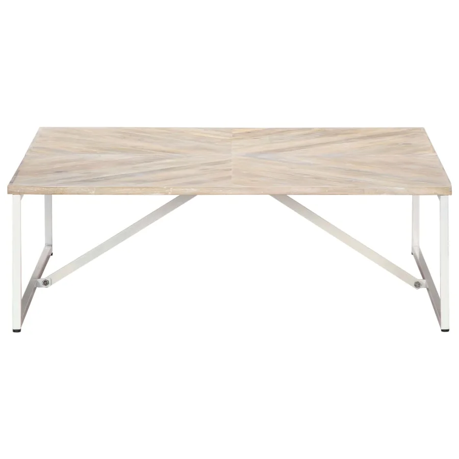 Table basse 110x110x36 cm Bois de manguier solide - 2