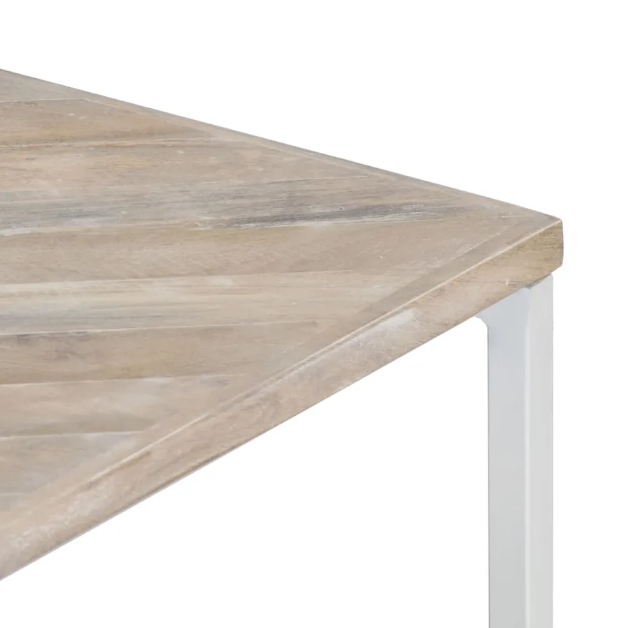 Table basse 110x110x36 cm Bois de manguier solide - 4