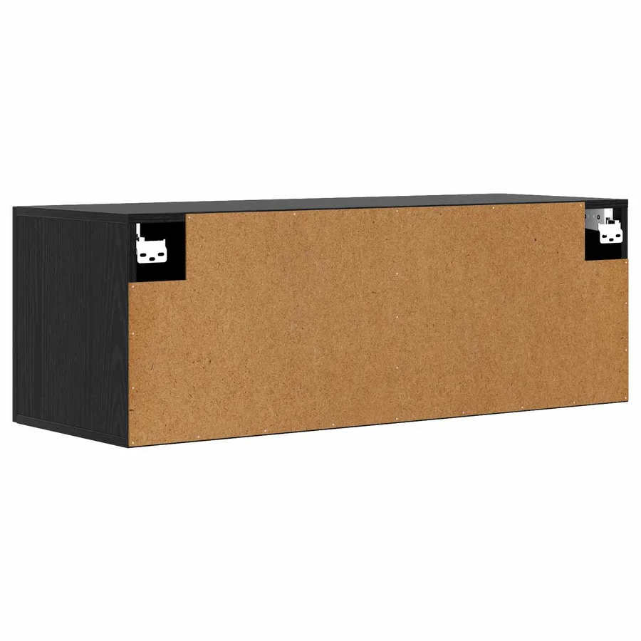 Meuble mural Chêne noir 100 x 36,5 x 35 cm Bois d'ingénierie - 4