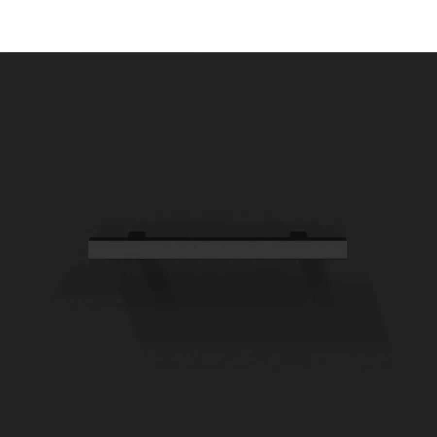 Buffet noir 100x36x60 cm bois d'ingénierie - 9