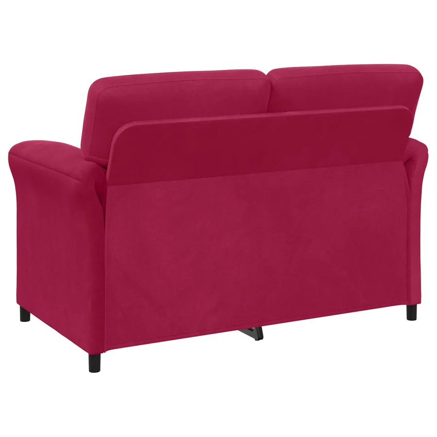 Sofa 2 places Bordeaux 138 x 83 x 95 cm Velours - 5