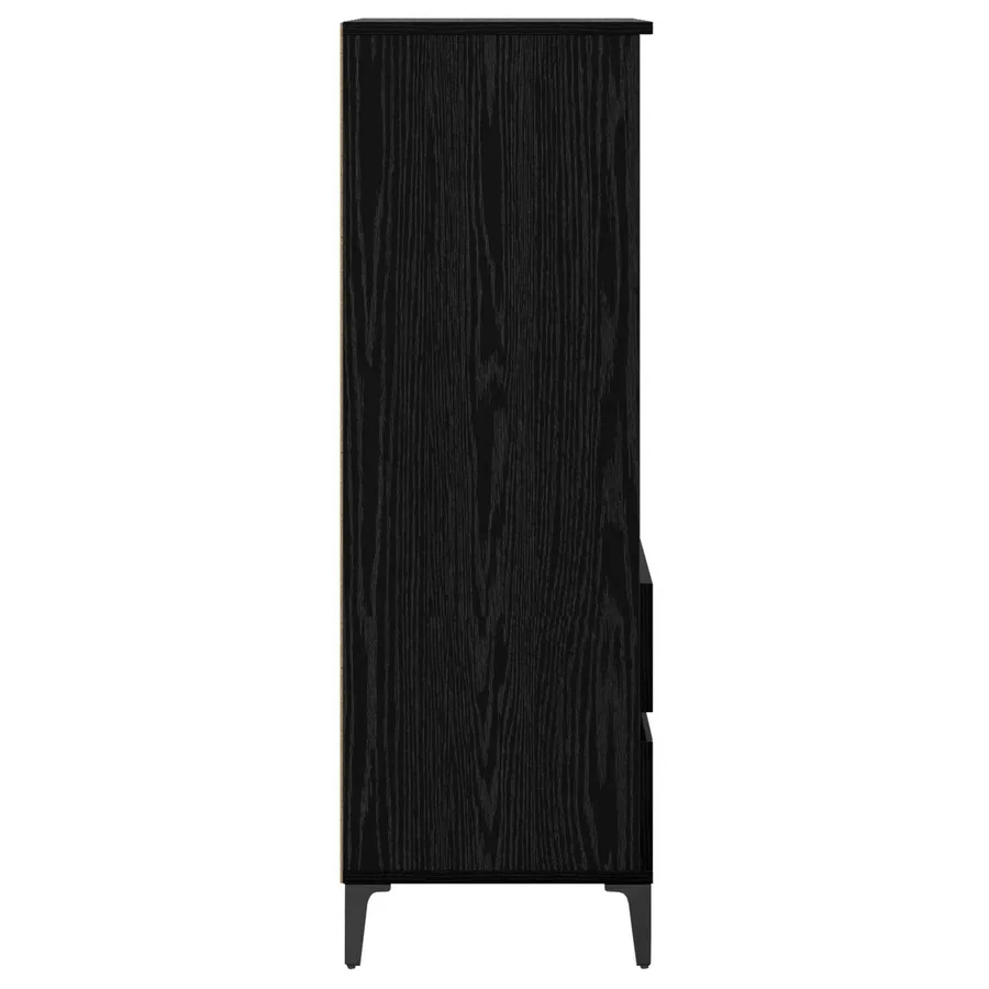Haut Armoire Chêne noir 40 x 36 x 110 cm Bois d'ingénierie - 3