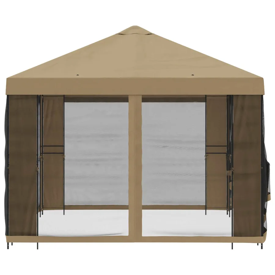 Abri de jardin avec parois 4 × 3 m Beige Polyester et Acier - 6