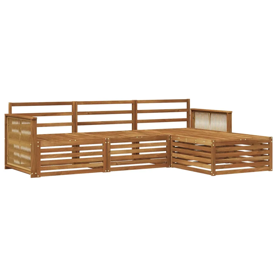 Ensemble de canapés d'extérieur Naturel 249 x 162,5 x 73 cm - 2
