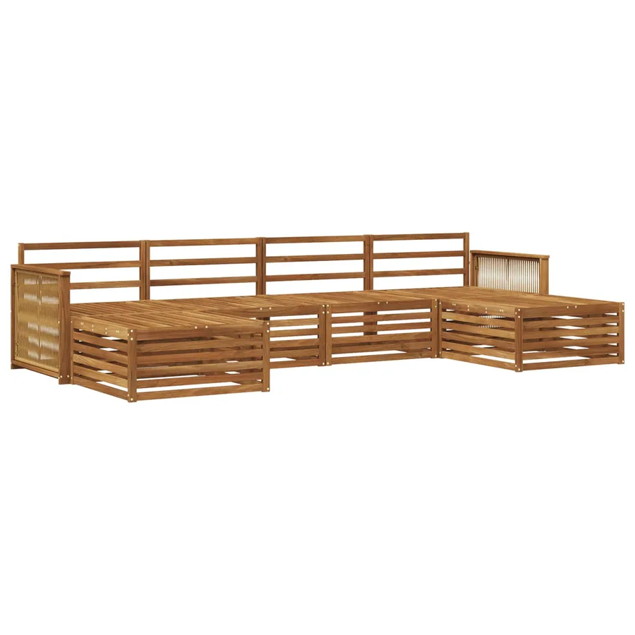 Ensembles de canapés 6 pcs Bois d'Acacia Massif - 2