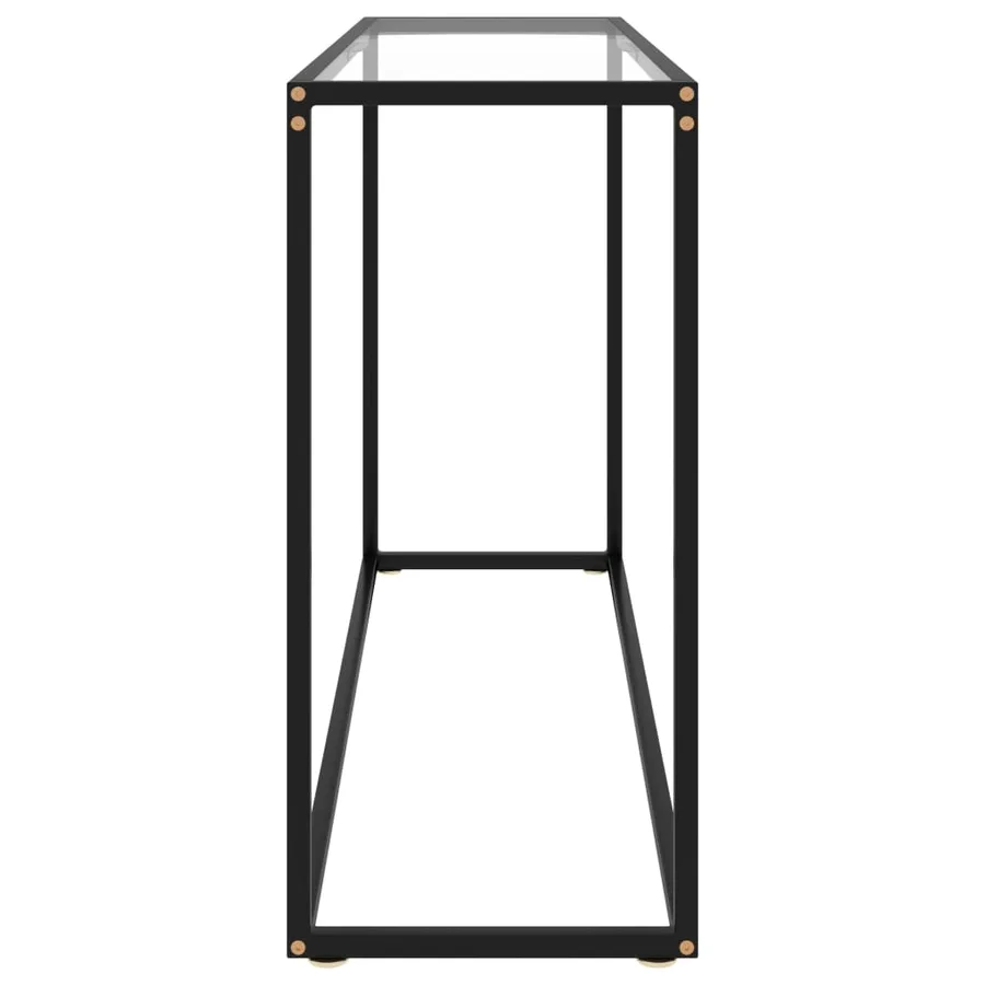 Table console Transparent 120x35x75 cm Verre trempé - 3