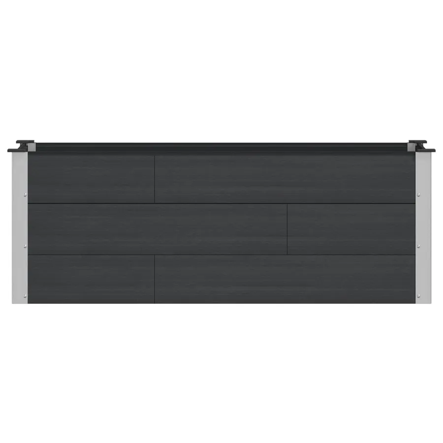 Jardinière surélevée Noir 150 x 50 x 54 cm - 3