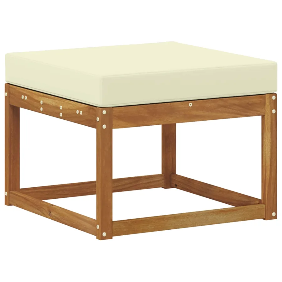 Ensemble de canapés d'extérieur 9 pcs Naturel et Crème - 3