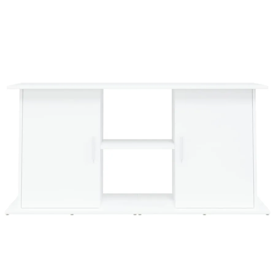 Support pour aquarium blanc 121x41x58 cm bois d'ingénierie - 5