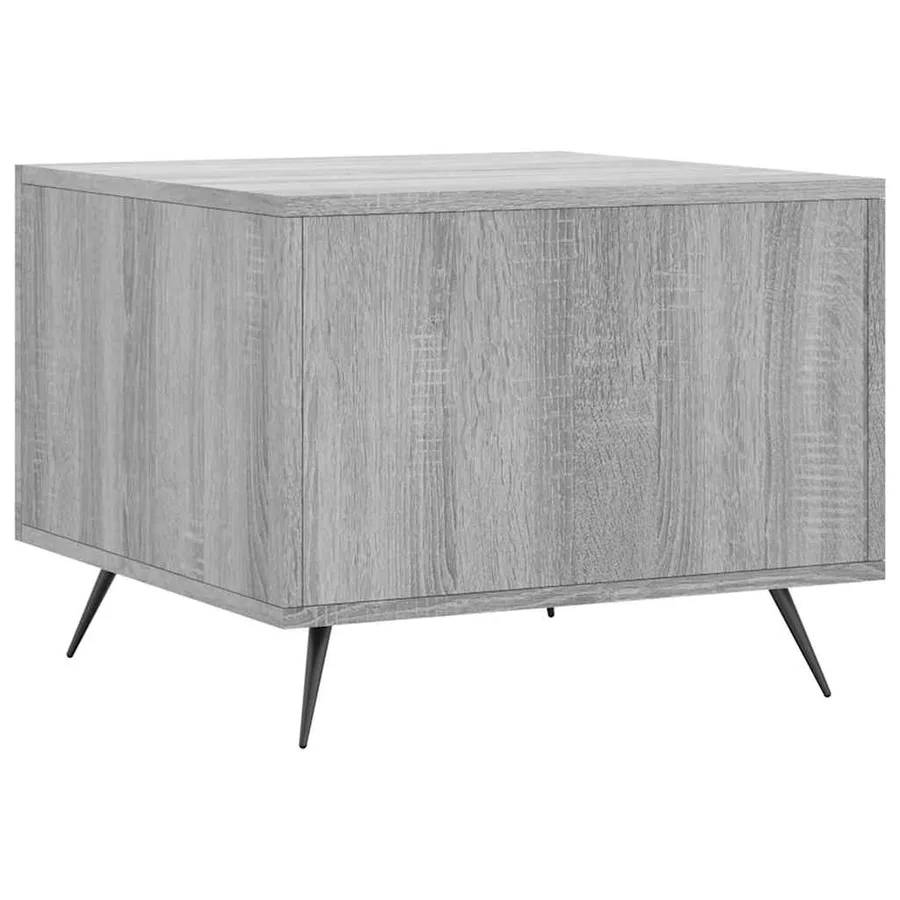 Table basse Sonoma gris 50x50x40 cm Bois d'ingénierie - 8