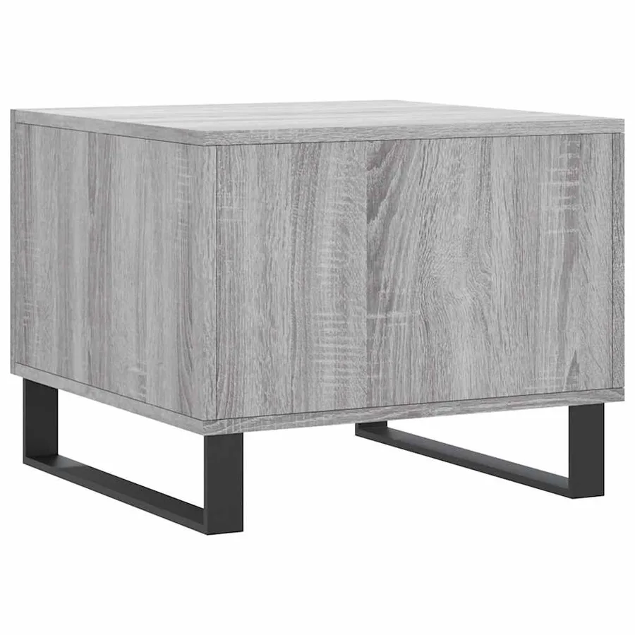 Table basse Sonoma gris 50x50x40 cm Bois d'ingénierie - 8