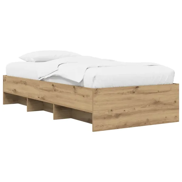 Cadre de lit Chêne artisanal 80 x 200 cm Bois d'ingénierie