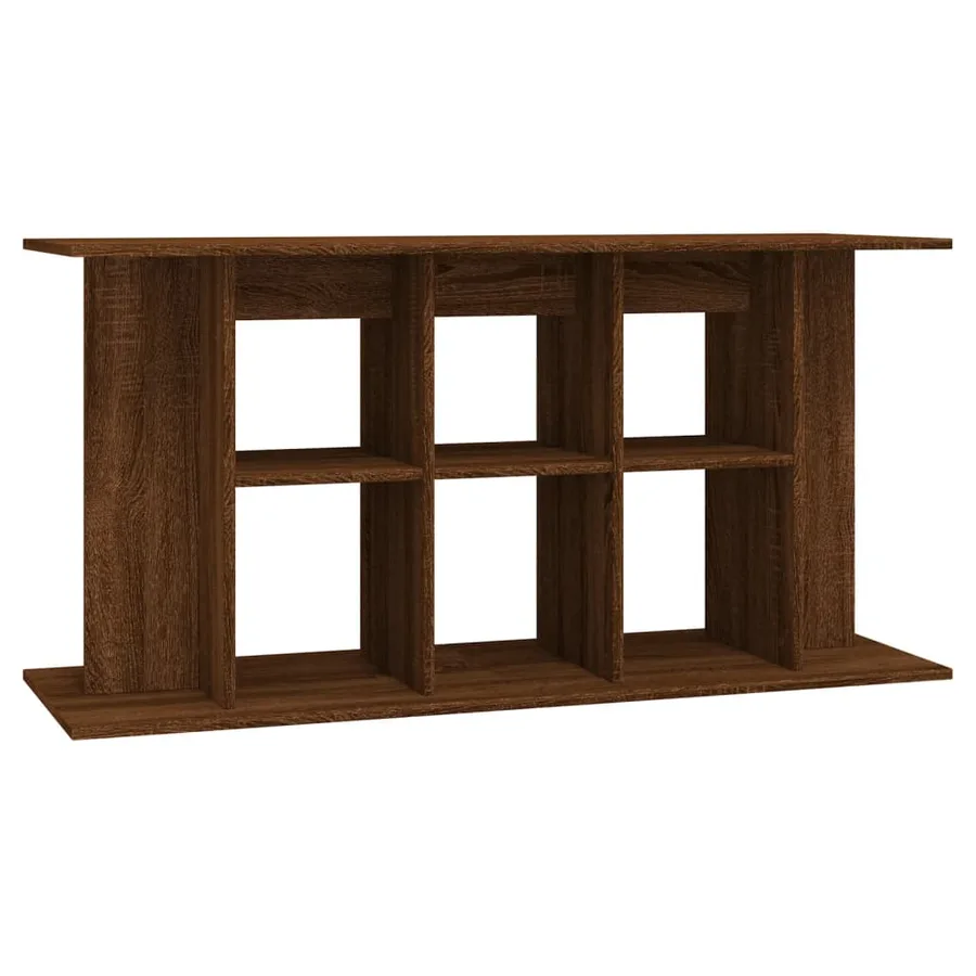 Support d'aquarium chêne marron 120x40x60 cm bois d'ingénierie - 2