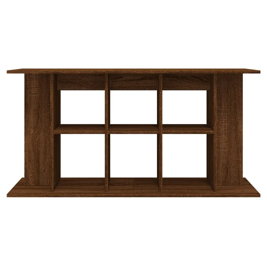 Support d'aquarium chêne marron 120x40x60 cm bois d'ingénierie - 4