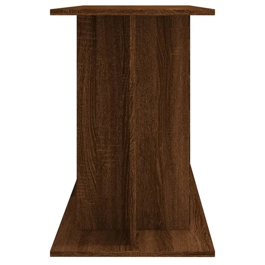 Support d'aquarium chêne marron 120x40x60 cm bois d'ingénierie - 5