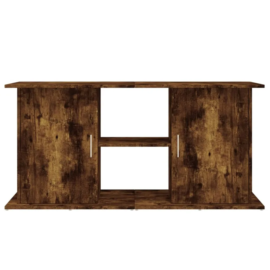 Support pour aquarium chêne fumé 121x41x58 cm bois d'ingénierie - 5