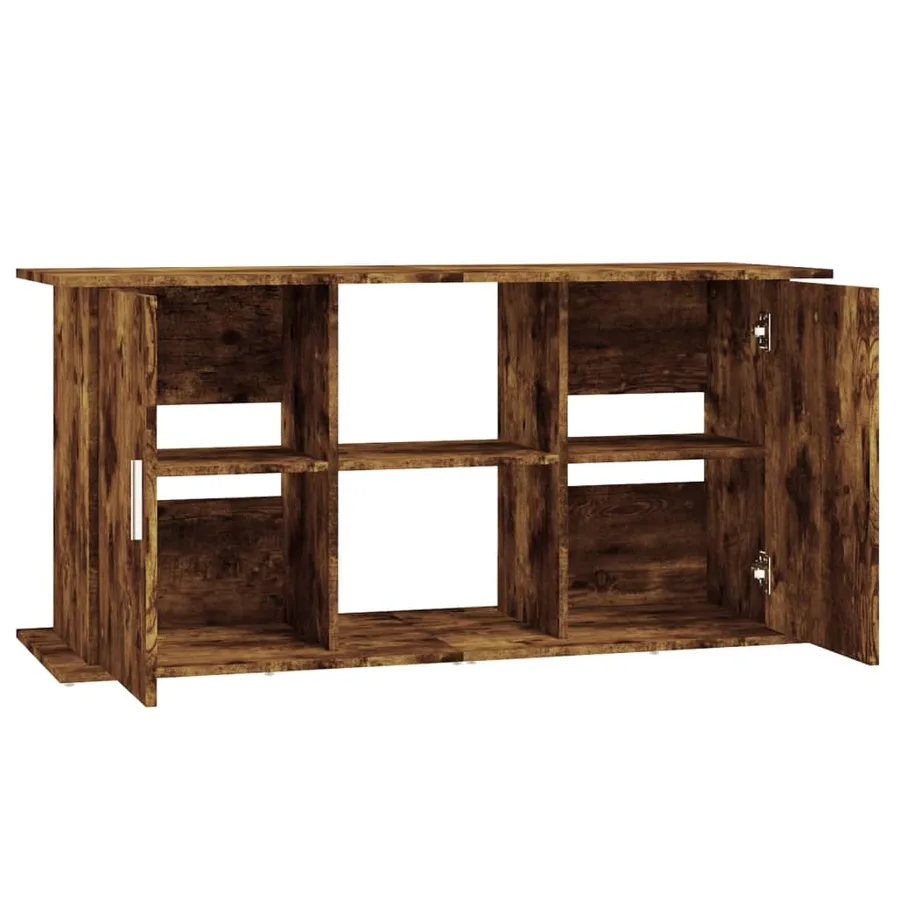 Support pour aquarium chêne fumé 121x41x58 cm bois d'ingénierie - 6