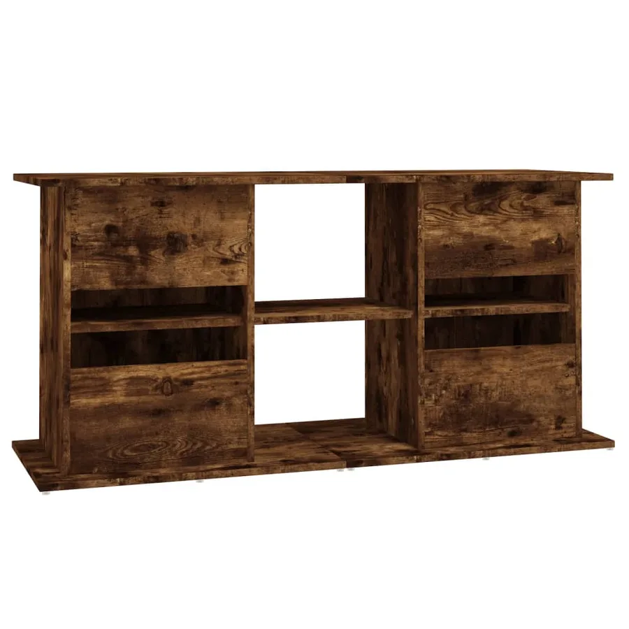Support pour aquarium chêne fumé 121x41x58 cm bois d'ingénierie - 8