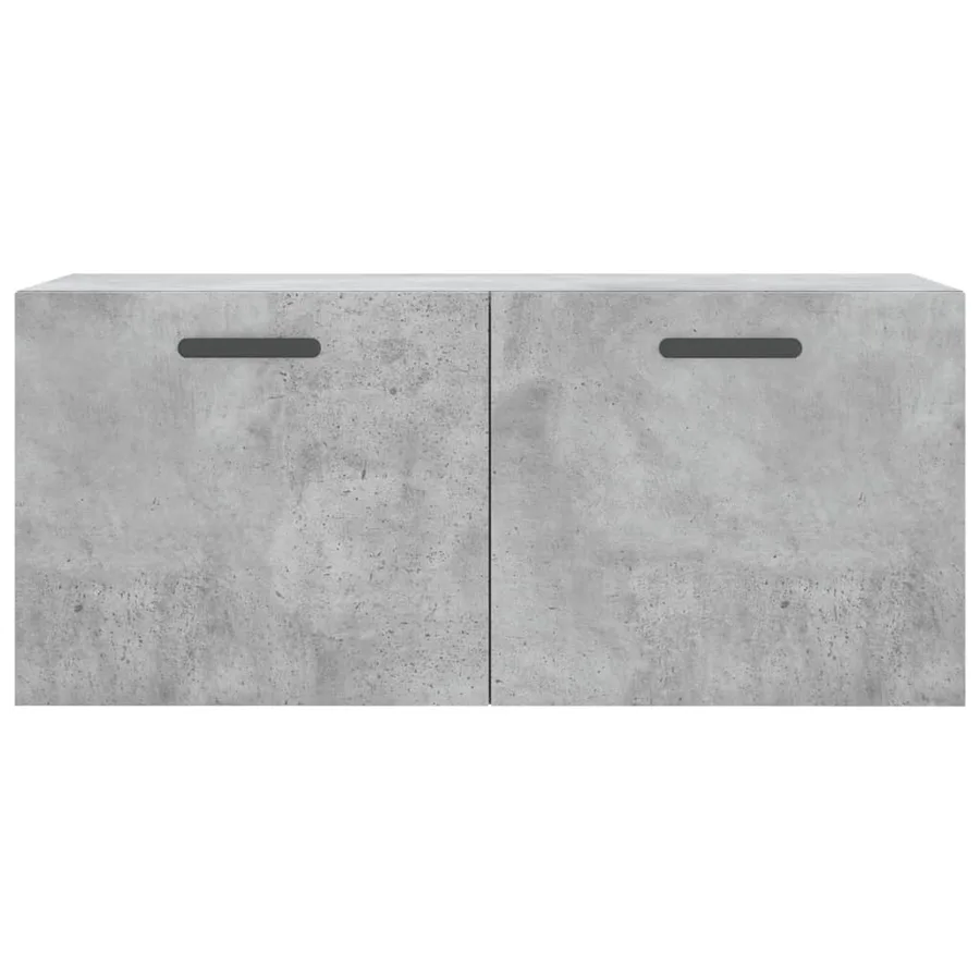Armoire murale gris béton 80x36,5x35 cm bois d'ingénierie - 5