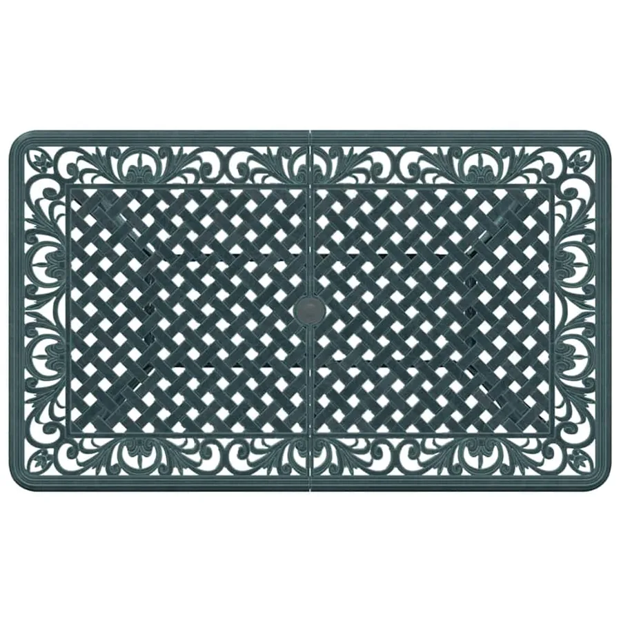 Ensemble de salle à manger pour jardin 7 pcs Vert Aluminium - 10
