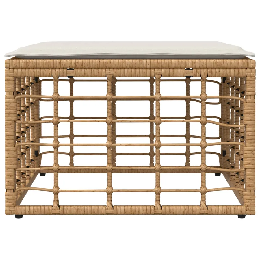 Pouf de Jardin Naturel polyrotin - 4