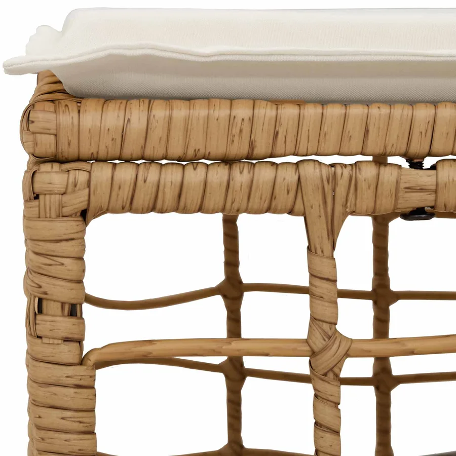Pouf de Jardin Naturel polyrotin - 5