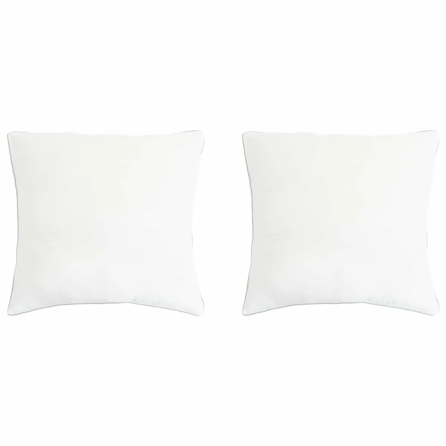Oreiller 2 pcs 80 x 80 cm Fibre de bambou Blanc