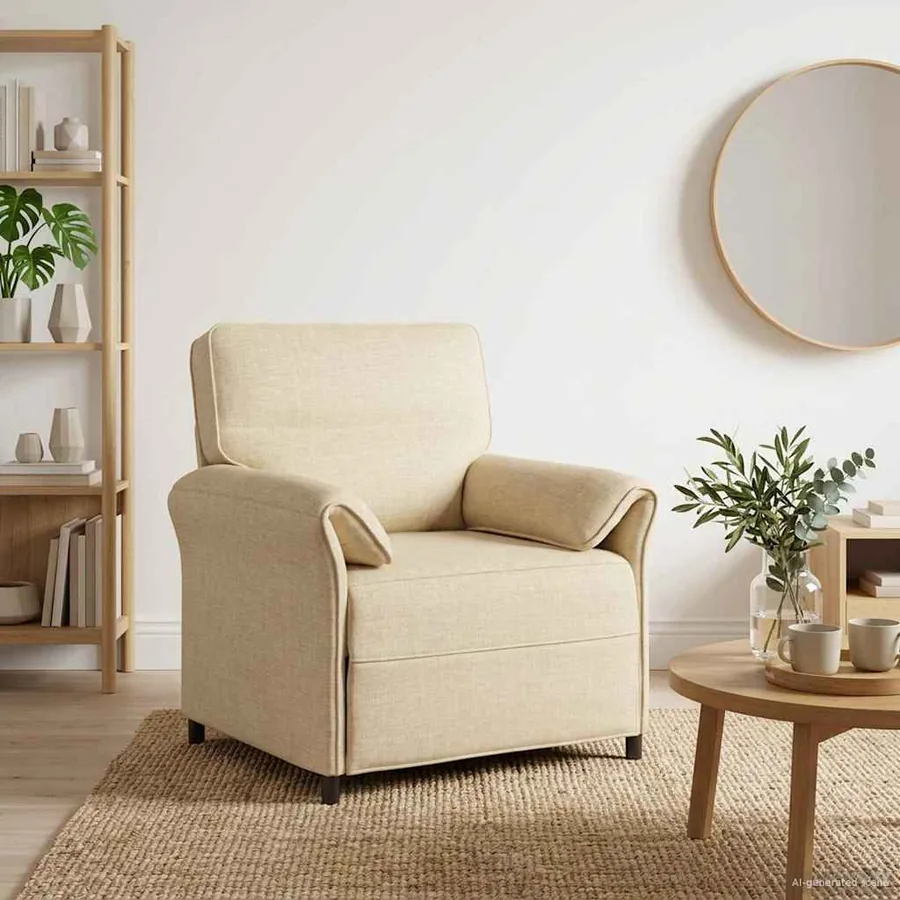 Canapé 100% polyester, cadre en métal, MDF, Contreplaqué