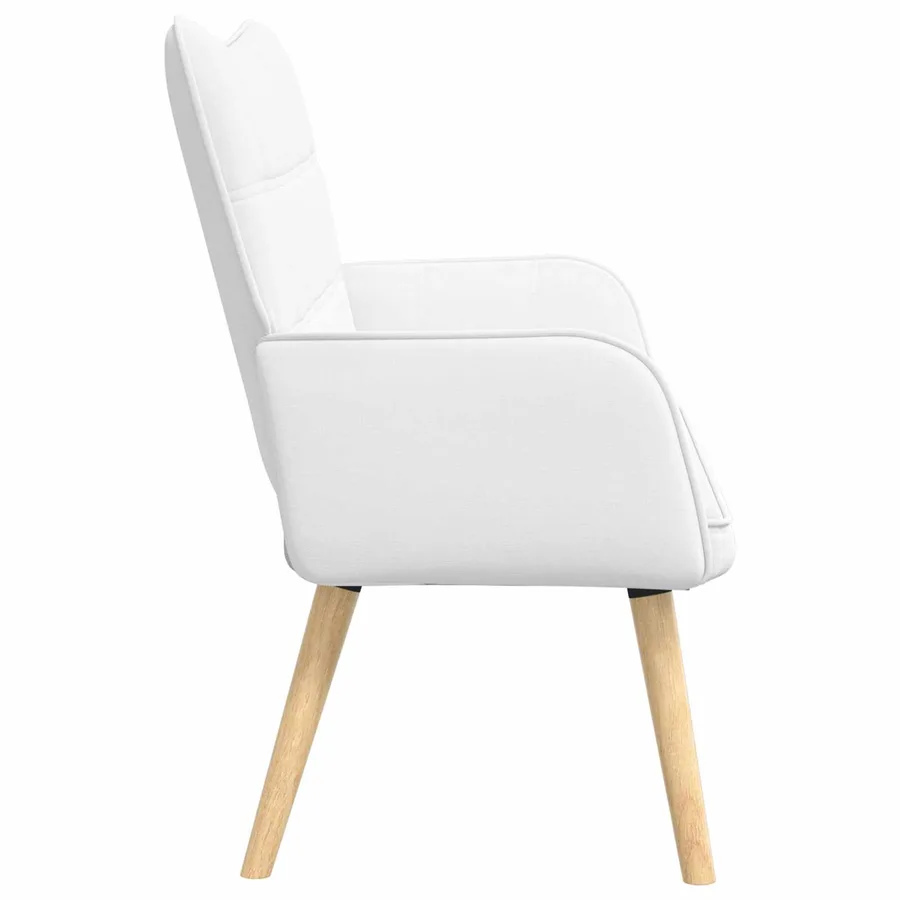 Sofa 2 places Blanc 115 x 61 x 87 cm Tissu - 5
