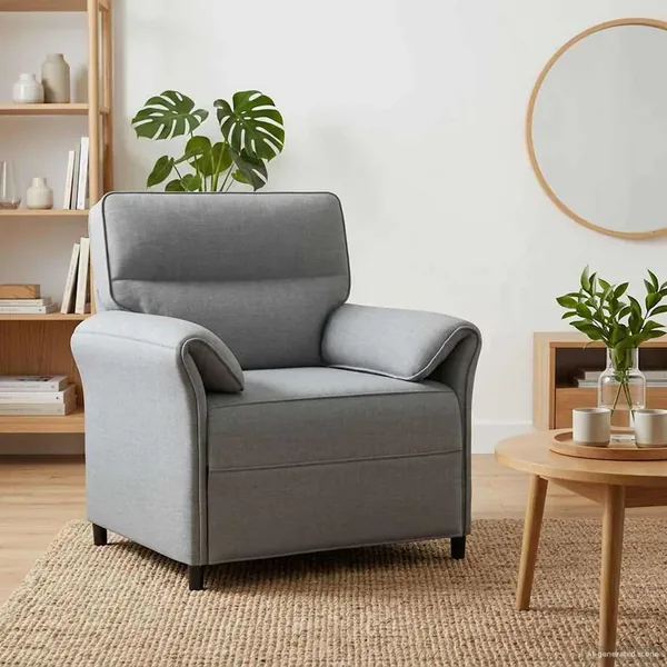 Canapé 100% polyester, cadre en métal, MDF, Contreplaqué