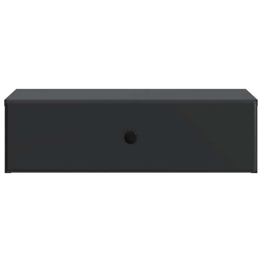 Table d'appoint murale Noir 59 x 34,5 x 17 cm Bois d'ingénierie - 5