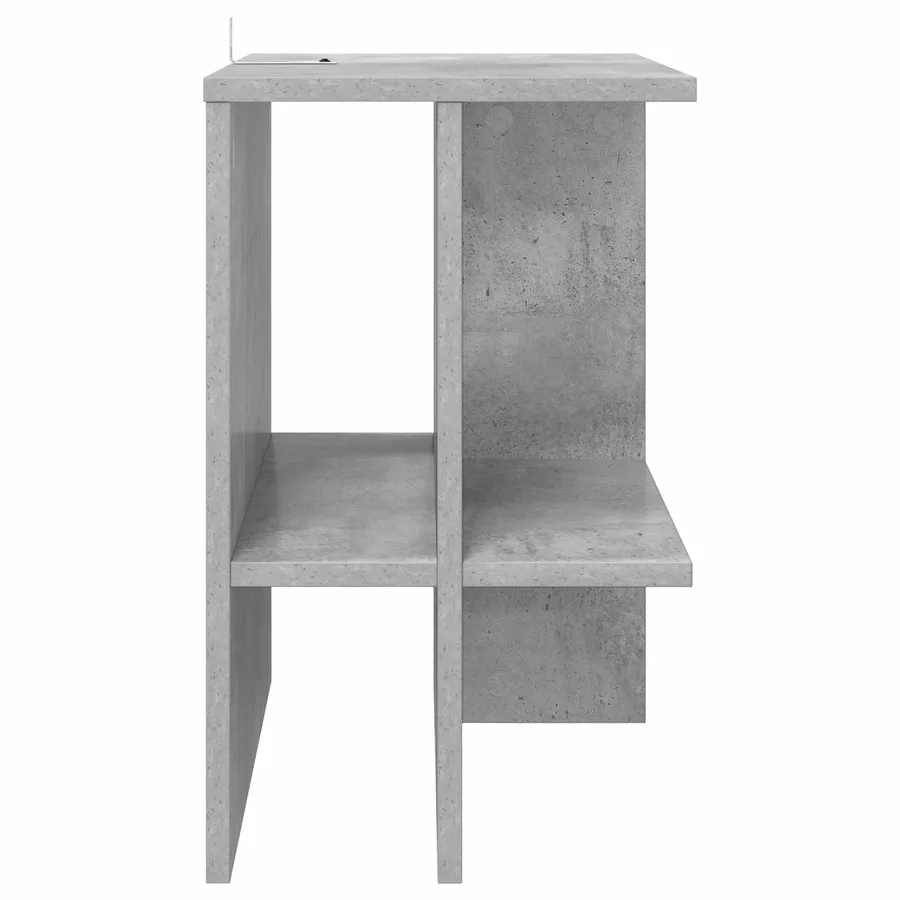 Table basse 2 pcs Gris béton 40 x 30 x 49 cm Bois d'ingénierie - 7