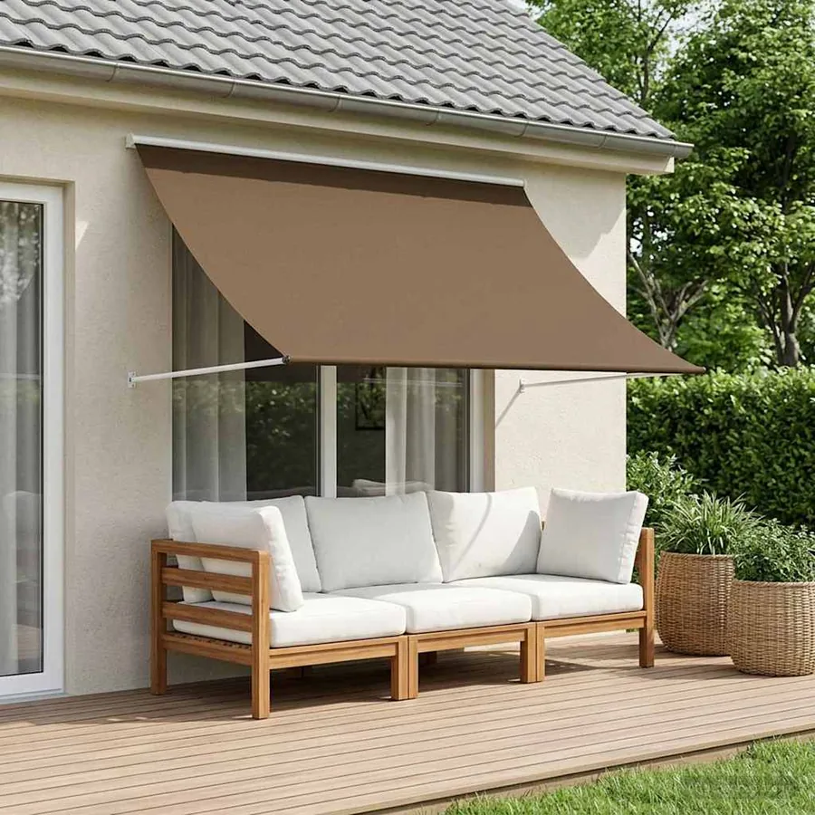 Auvent Taupe 400 x 150 cm