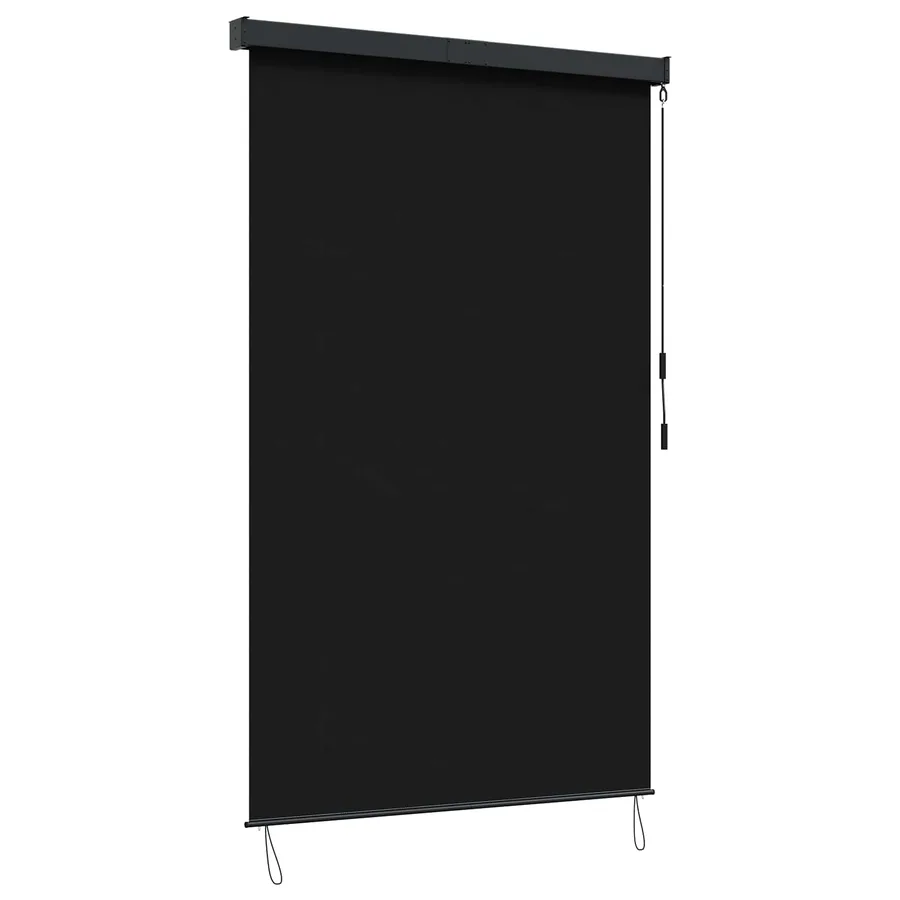 Store enrouleur Noir 180 x 250 cm Tissu et Aluminium - 2
