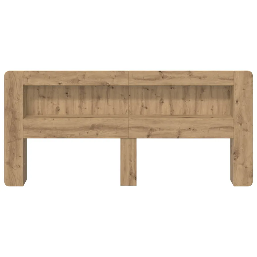 Cabinet de Tête de Lit Chêne artisanal 180 cm Bois d’ingénierie - 5