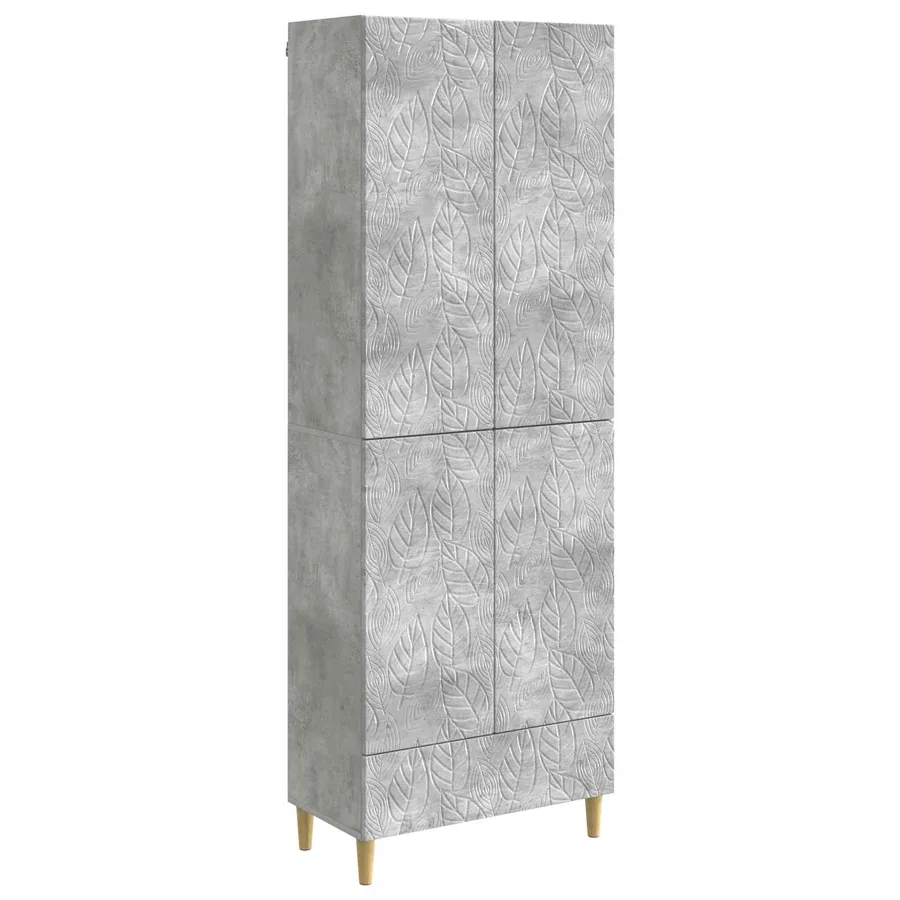 Ensemble de Meubles 2 pcs Gris béton Bois d'ingénierie - 2