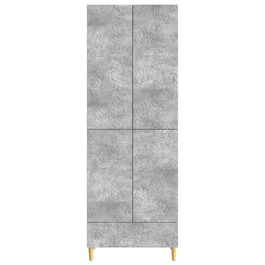 Ensemble de Meubles 2 pcs Gris béton Bois d'ingénierie - 5