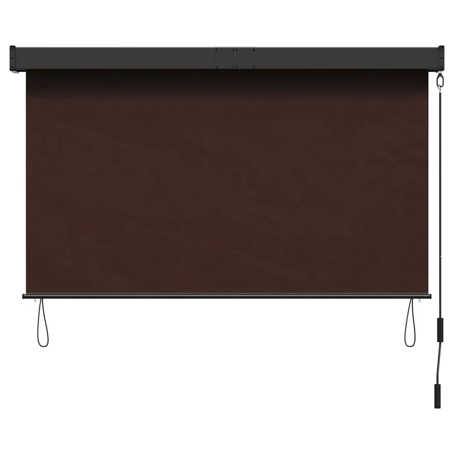 Store enrouleur Marron 140 x 250 cm Tissu et Aluminium - 3