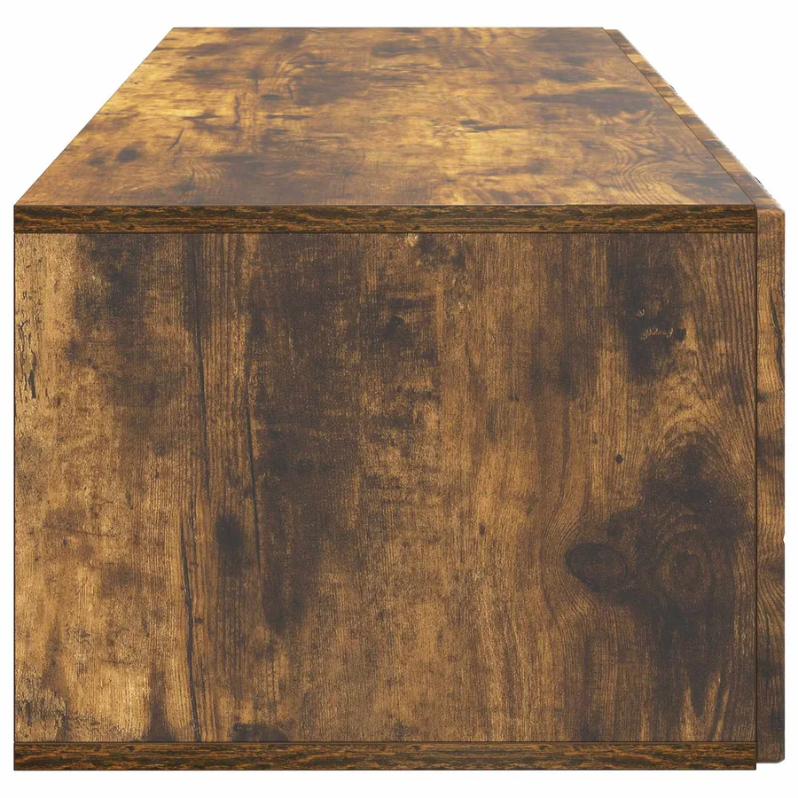 Meuble TV mural Chêne fumé 98 x 41 x 30 cm Bois d'ingénierie - 7