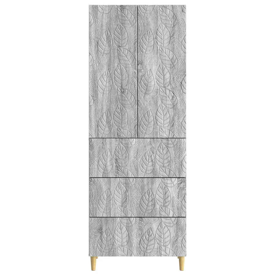 Ensemble de Meubles 2 pcs Sonoma gris 66 x 34,5 x 90 cm - 5