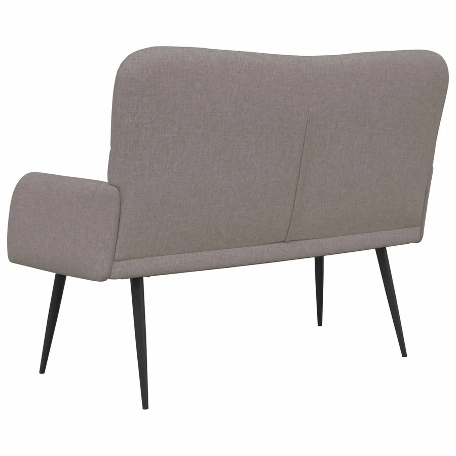 Sofa 2 places Taupe 115 x 61 x 87 cm Tissu - 6