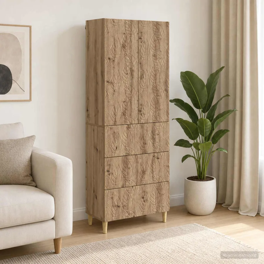 Ensemble de Meubles 2 pc 66 x 34,5 x 90 cm Bois d'ingénierie