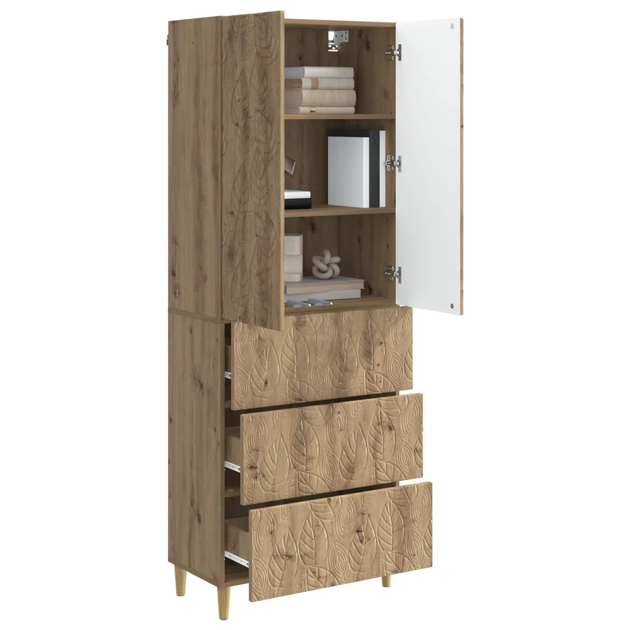 Ensemble de Meubles 2 pc 66 x 34,5 x 90 cm Bois d'ingénierie - 3