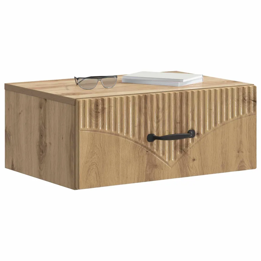 Cabinet de chevet mural 2 pc Chêne artisanal 49 x 34,5 x 20 cm - 3