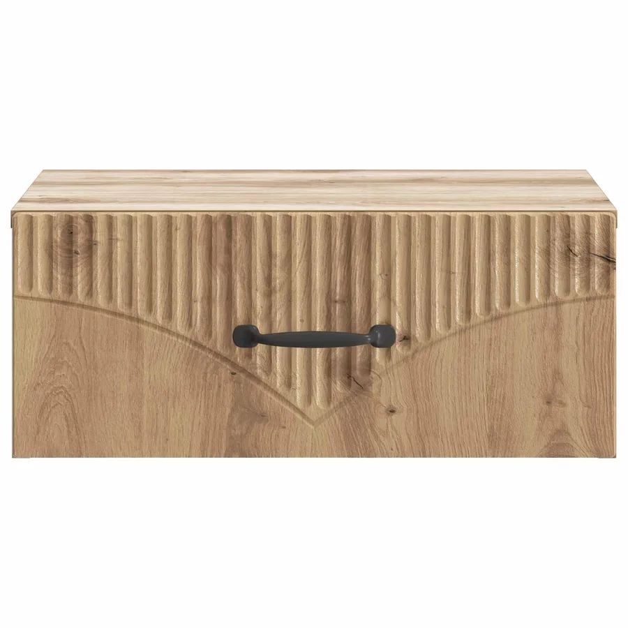 Cabinet de chevet mural 2 pc Chêne artisanal 49 x 34,5 x 20 cm - 7