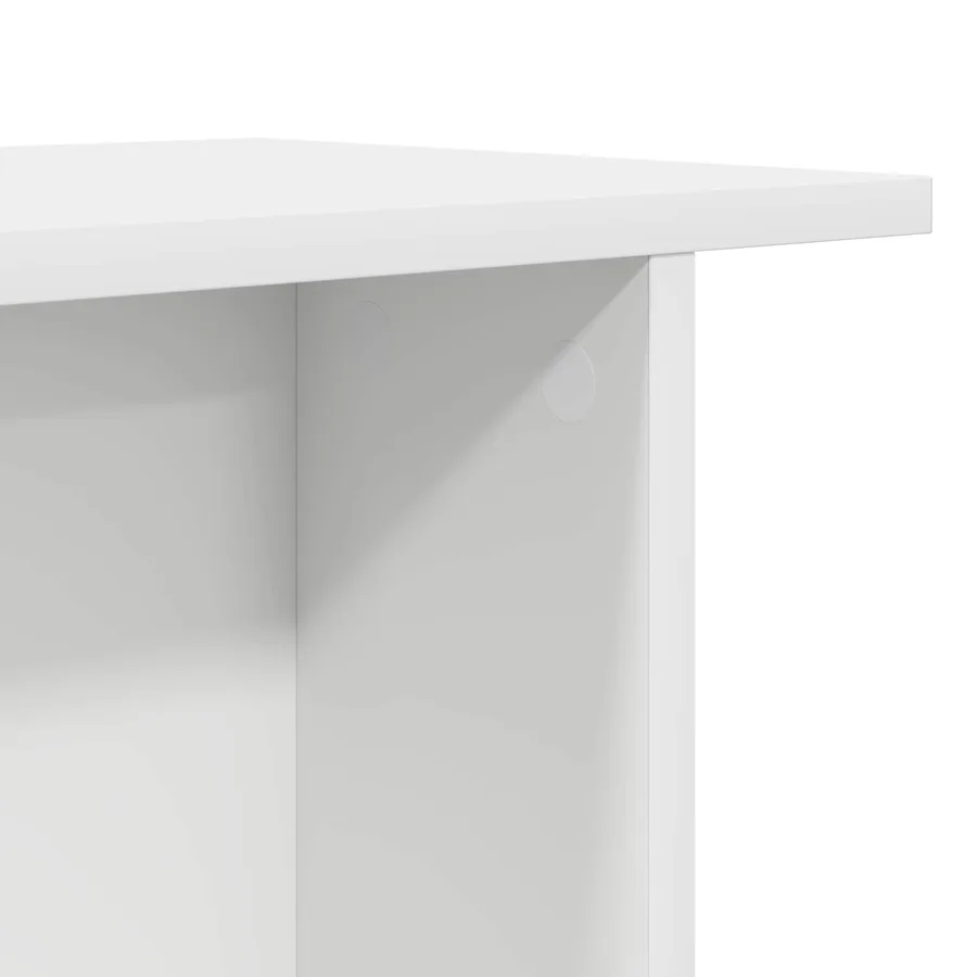 Table basse 2 pcs Blanc 40 x 30 x 49 cm Bois d'ingénierie - 9