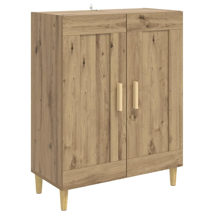 Buffet Chêne artisanal 69,5 x 34 x 90 cm Bois d'ingénierie - 2