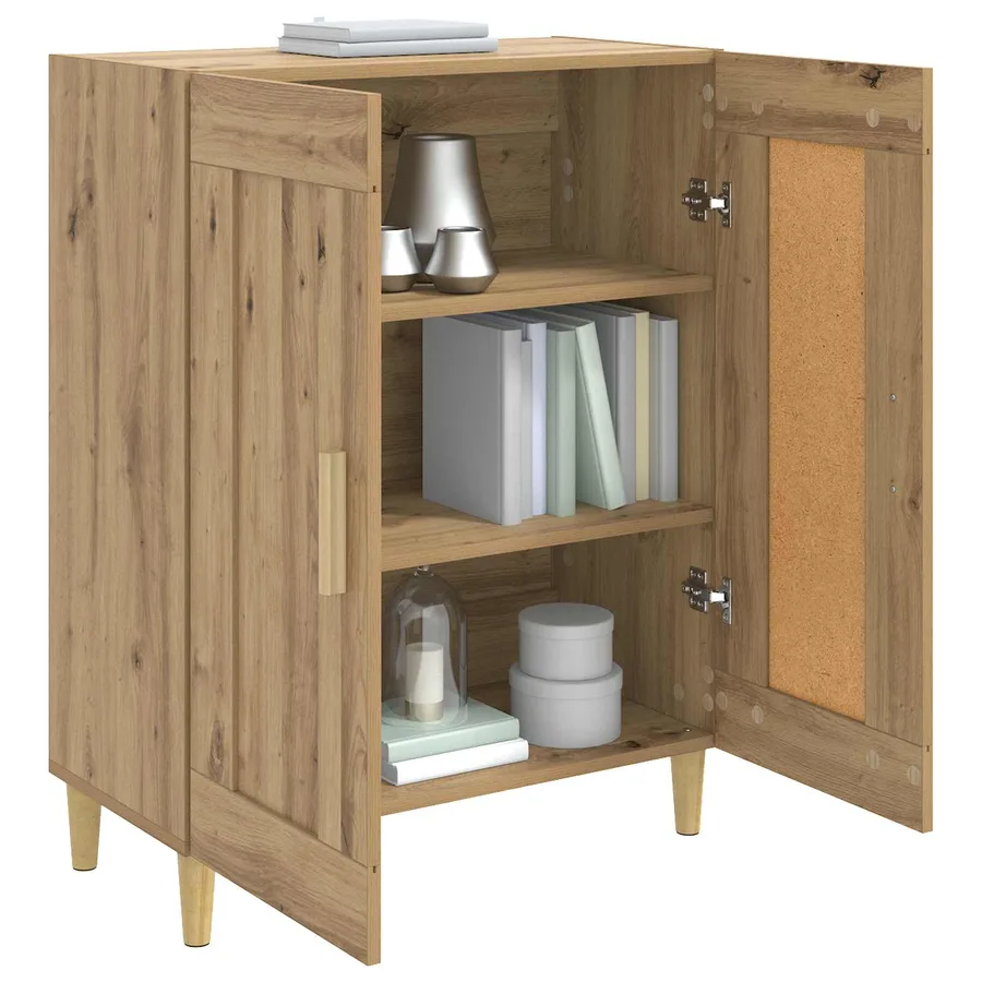 Buffet Chêne artisanal 69,5 x 34 x 90 cm Bois d'ingénierie - 3
