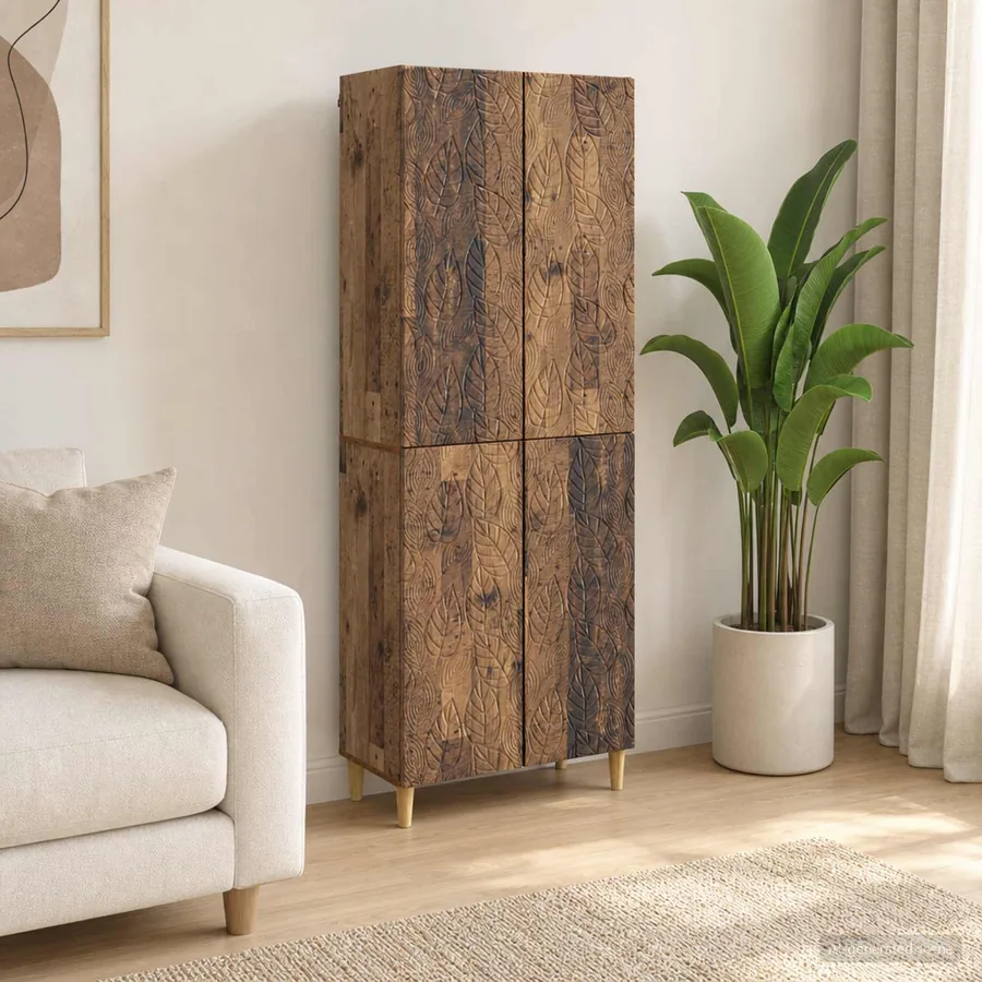 Ensemble de Meubles 2 pcs Bois ancien Bois d'ingénierie