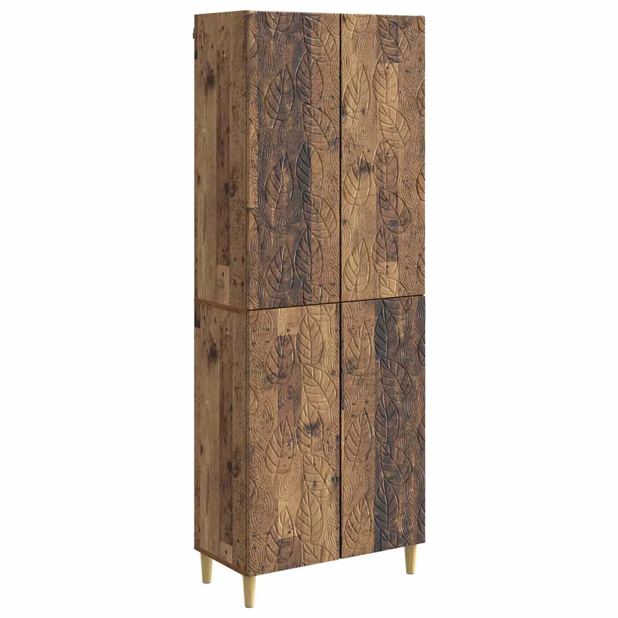 Ensemble de Meubles 2 pcs Bois ancien Bois d'ingénierie - 2